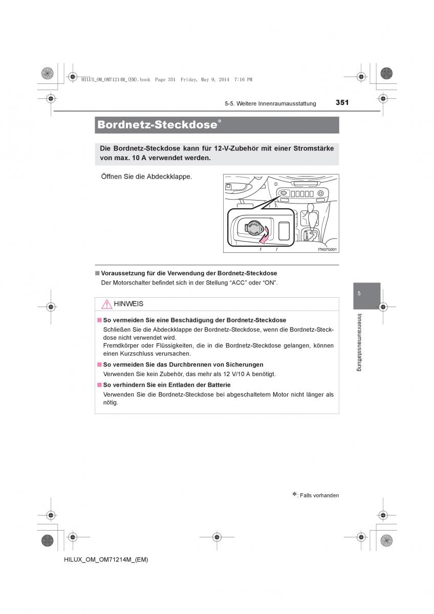 Toyota Hilux VII 7 Handbuch / page 351