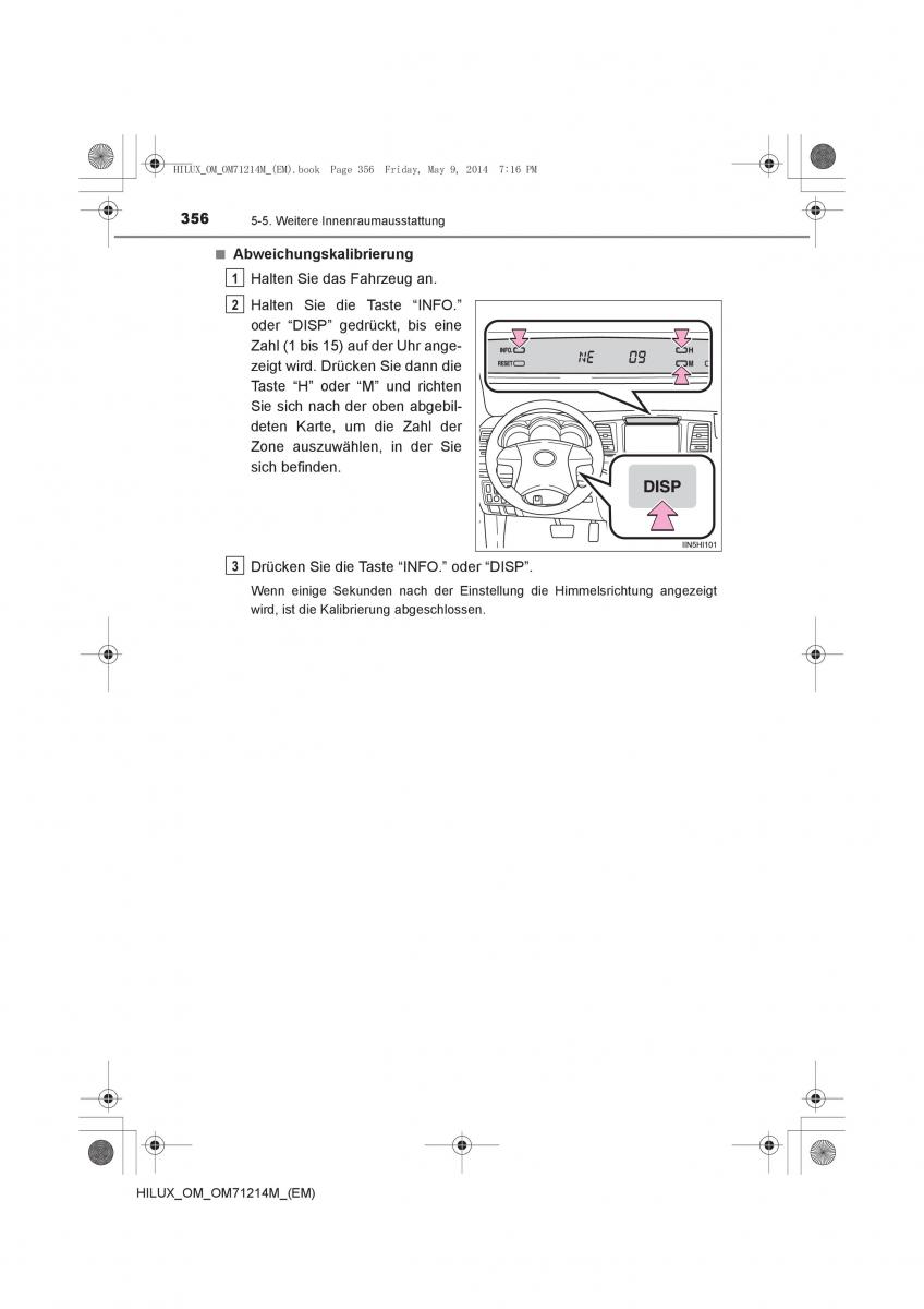 Toyota Hilux VII 7 Handbuch / page 356