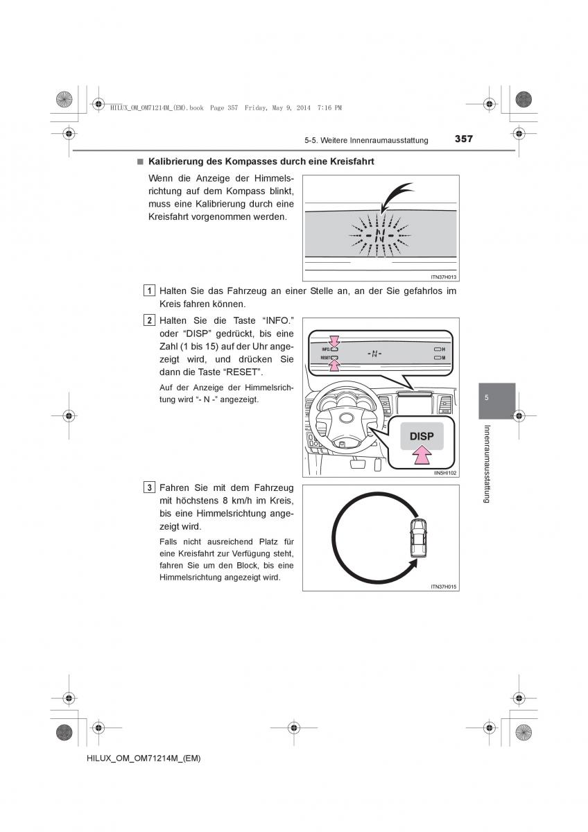 Toyota Hilux VII 7 Handbuch / page 357