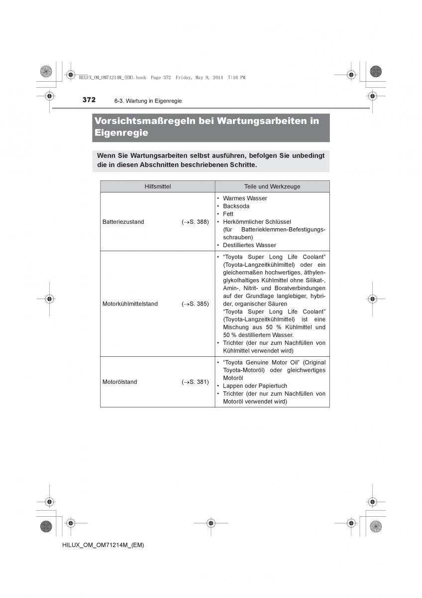 Toyota Hilux VII 7 Handbuch / page 372