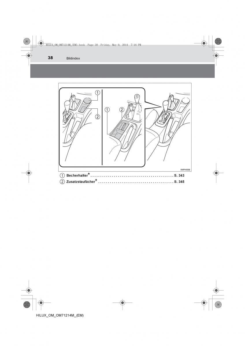 Toyota Hilux VII 7 Handbuch / page 38