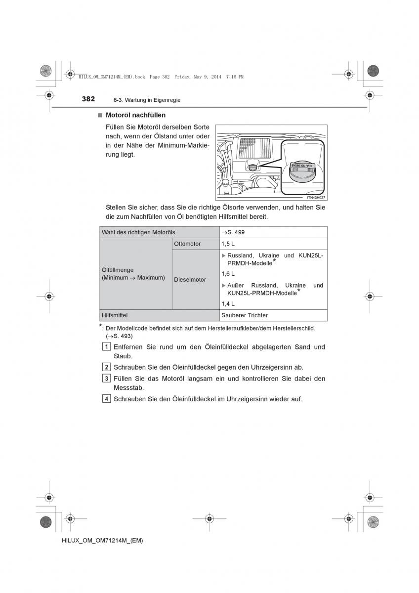 Toyota Hilux VII 7 Handbuch / page 382