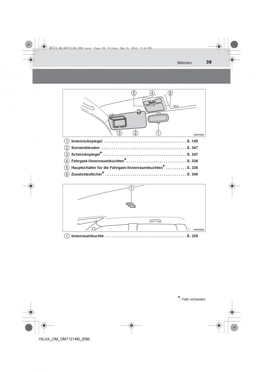 Toyota Hilux VII 7 Handbuch / page 39