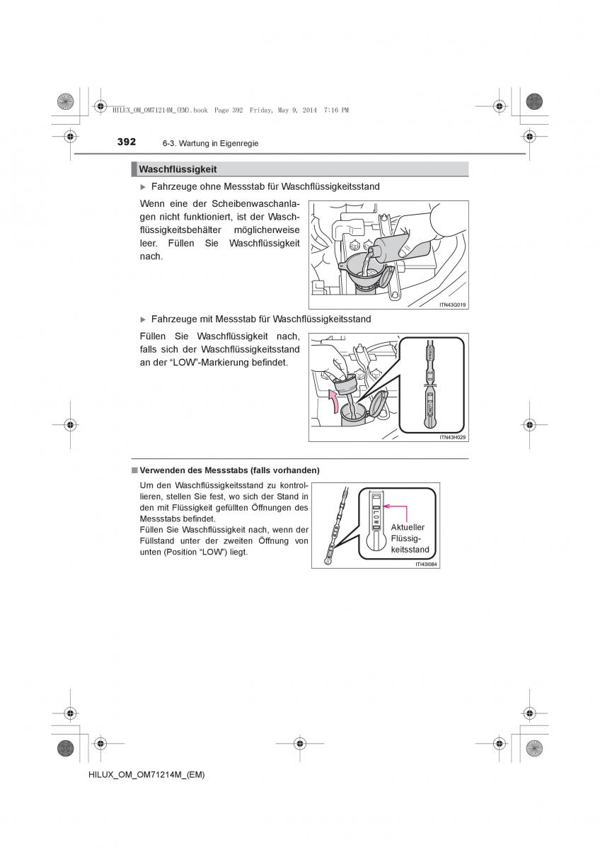 Toyota Hilux VII 7 Handbuch / page 392