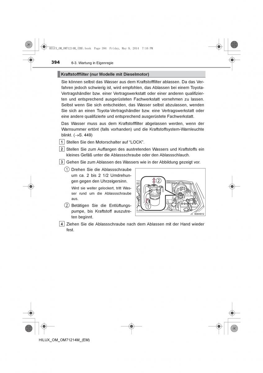 Toyota Hilux VII 7 Handbuch / page 394