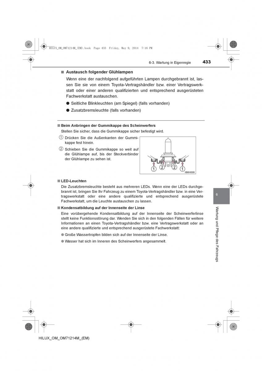 Toyota Hilux VII 7 Handbuch / page 433