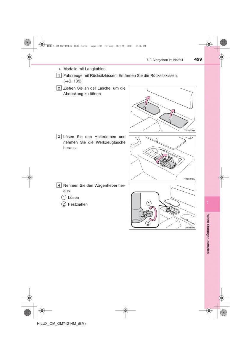 Toyota Hilux VII 7 Handbuch / page 459