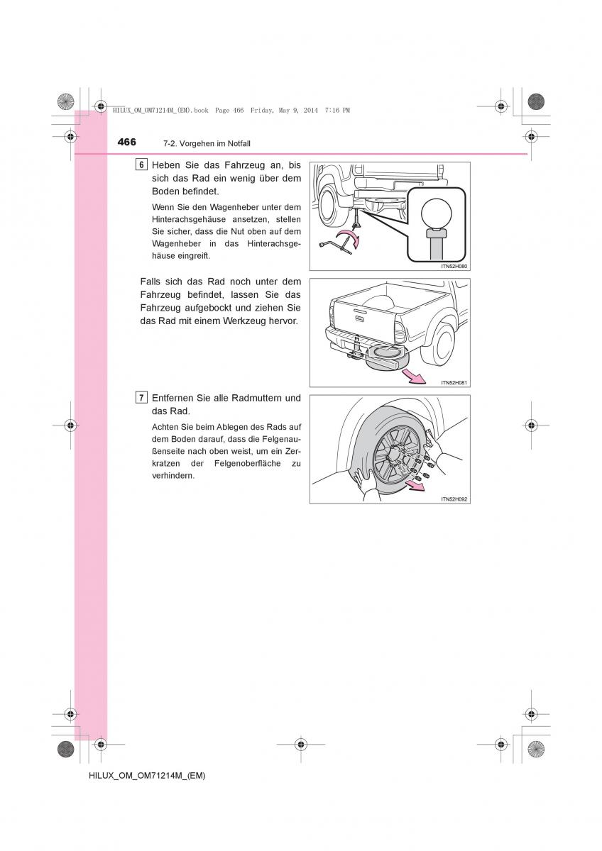 Toyota Hilux VII 7 Handbuch / page 466