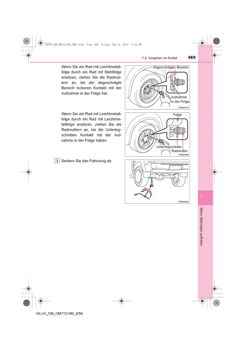 Toyota Hilux VII 7 Handbuch / page 469