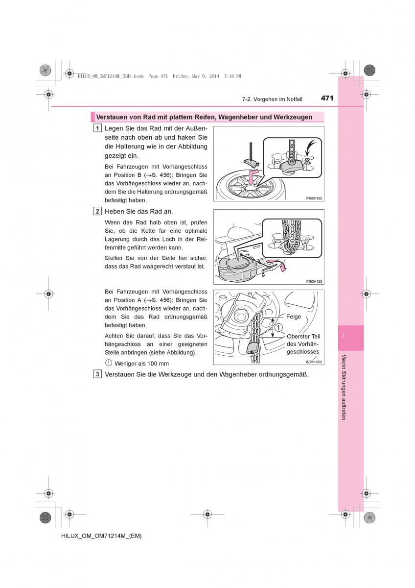 Toyota Hilux VII 7 Handbuch / page 471