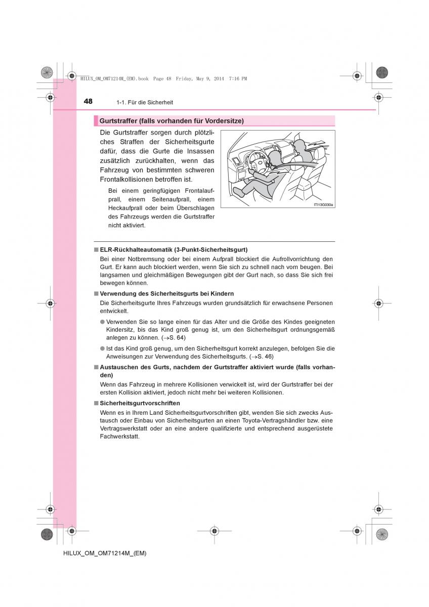 Toyota Hilux VII 7 Handbuch / page 48