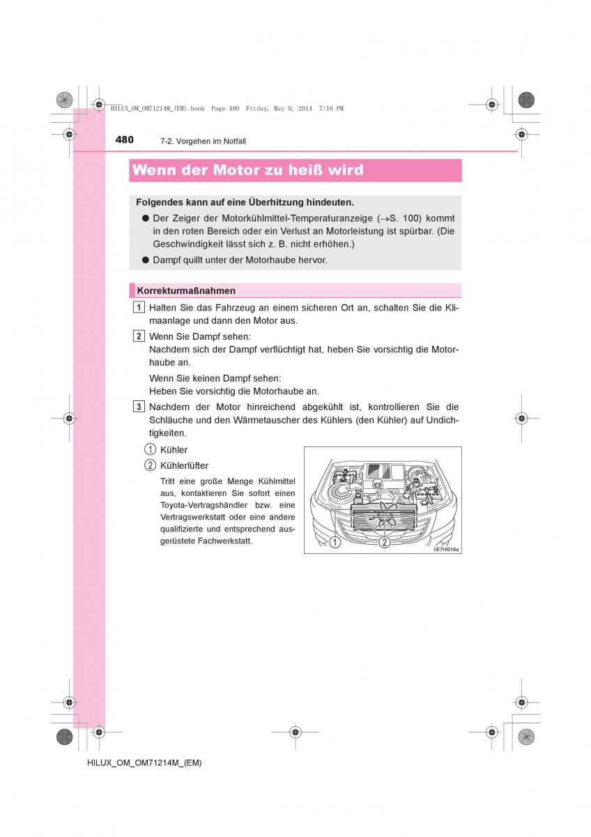 Toyota Hilux VII 7 Handbuch / page 480