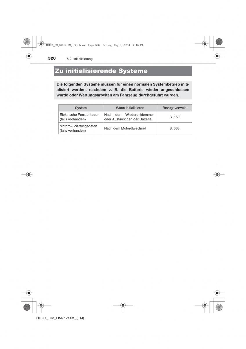 Toyota Hilux VII 7 Handbuch / page 520