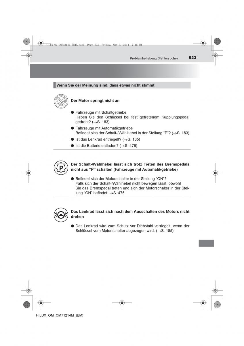 Toyota Hilux VII 7 Handbuch / page 523