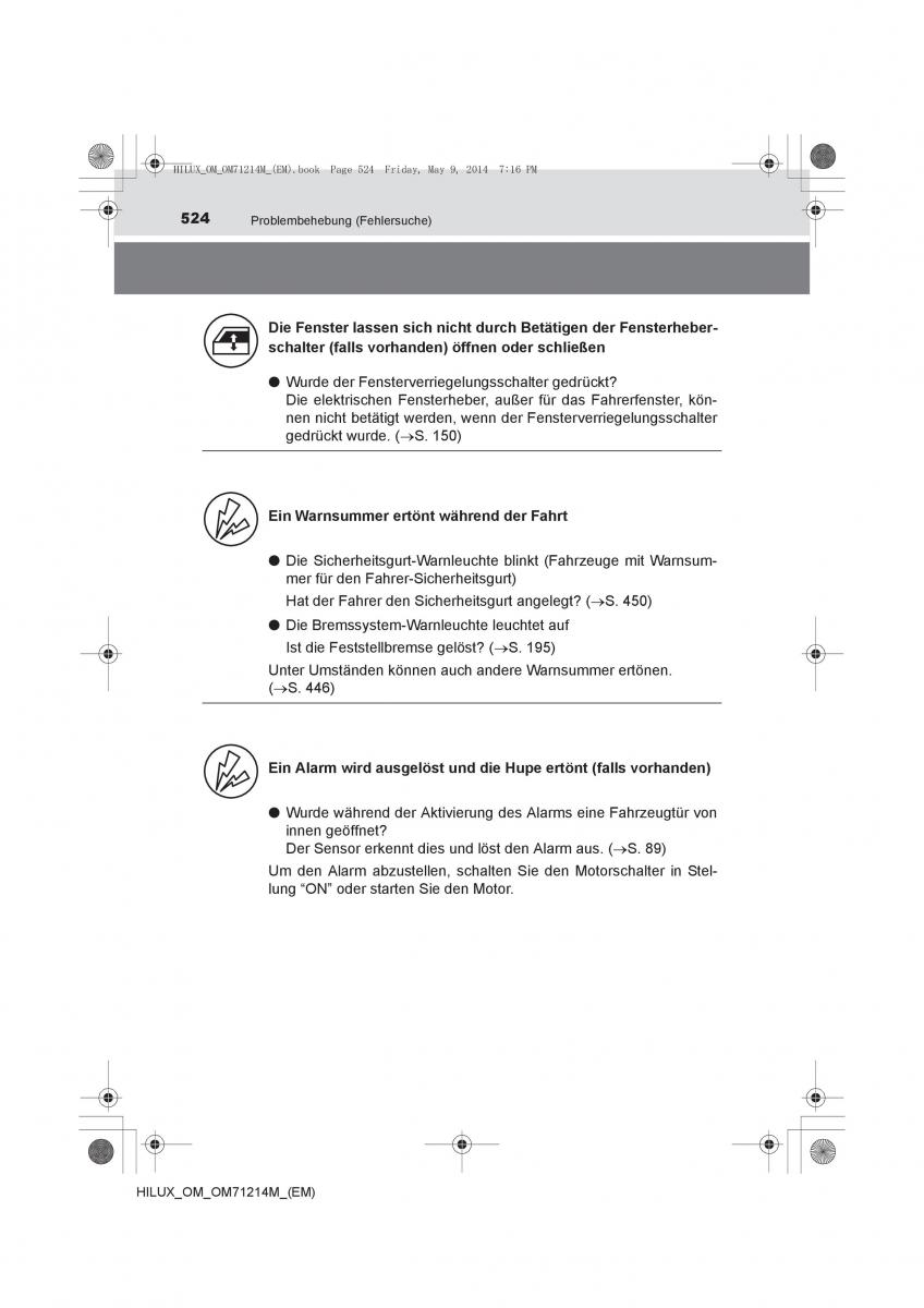 Toyota Hilux VII 7 Handbuch / page 524