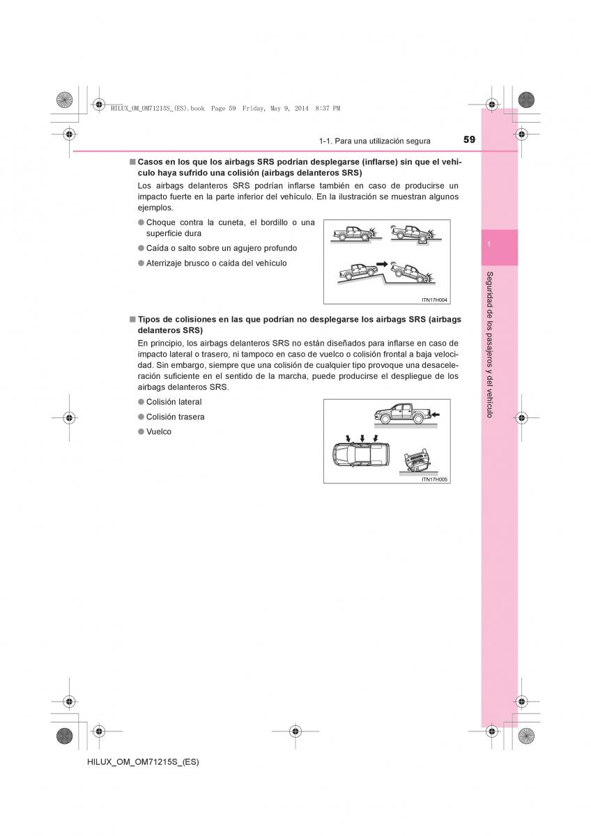 Toyota Hilux VII 7 manual del propietario / page 59