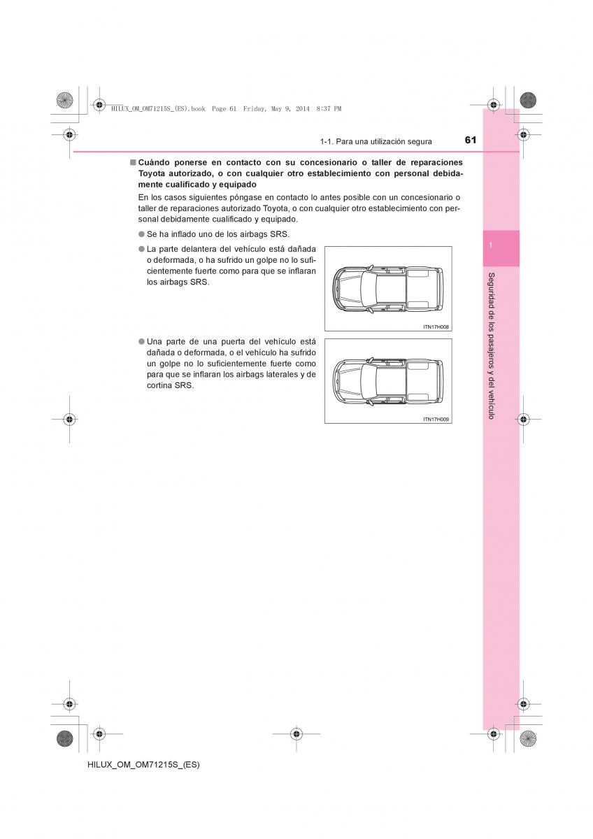 Toyota Hilux VII 7 manual del propietario / page 61