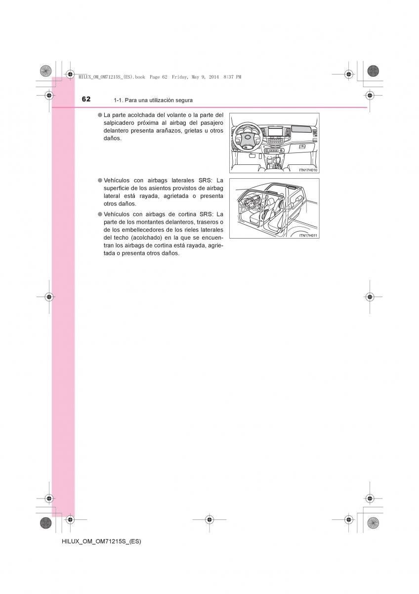 Toyota Hilux VII 7 manual del propietario / page 62