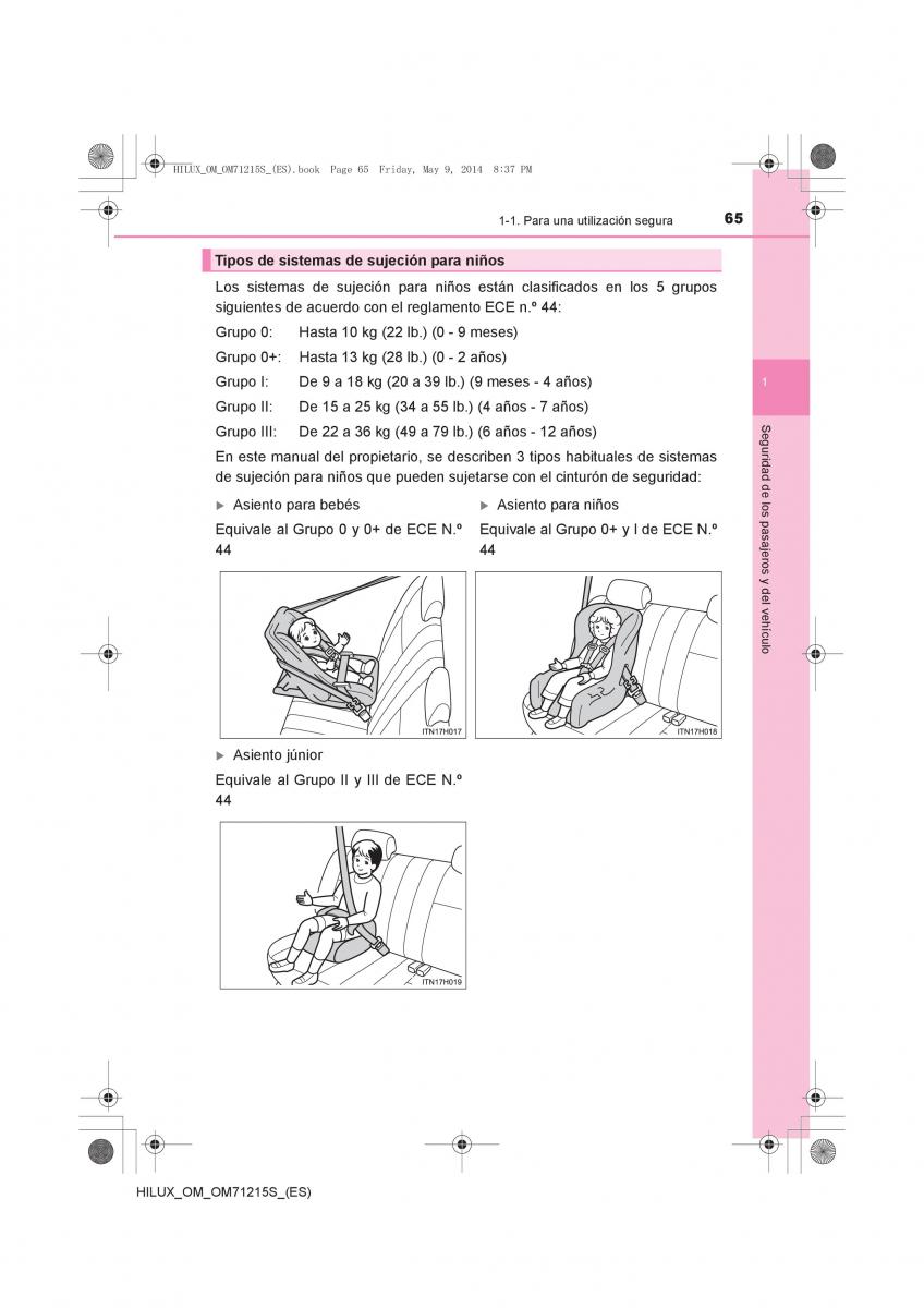 Toyota Hilux VII 7 manual del propietario / page 65