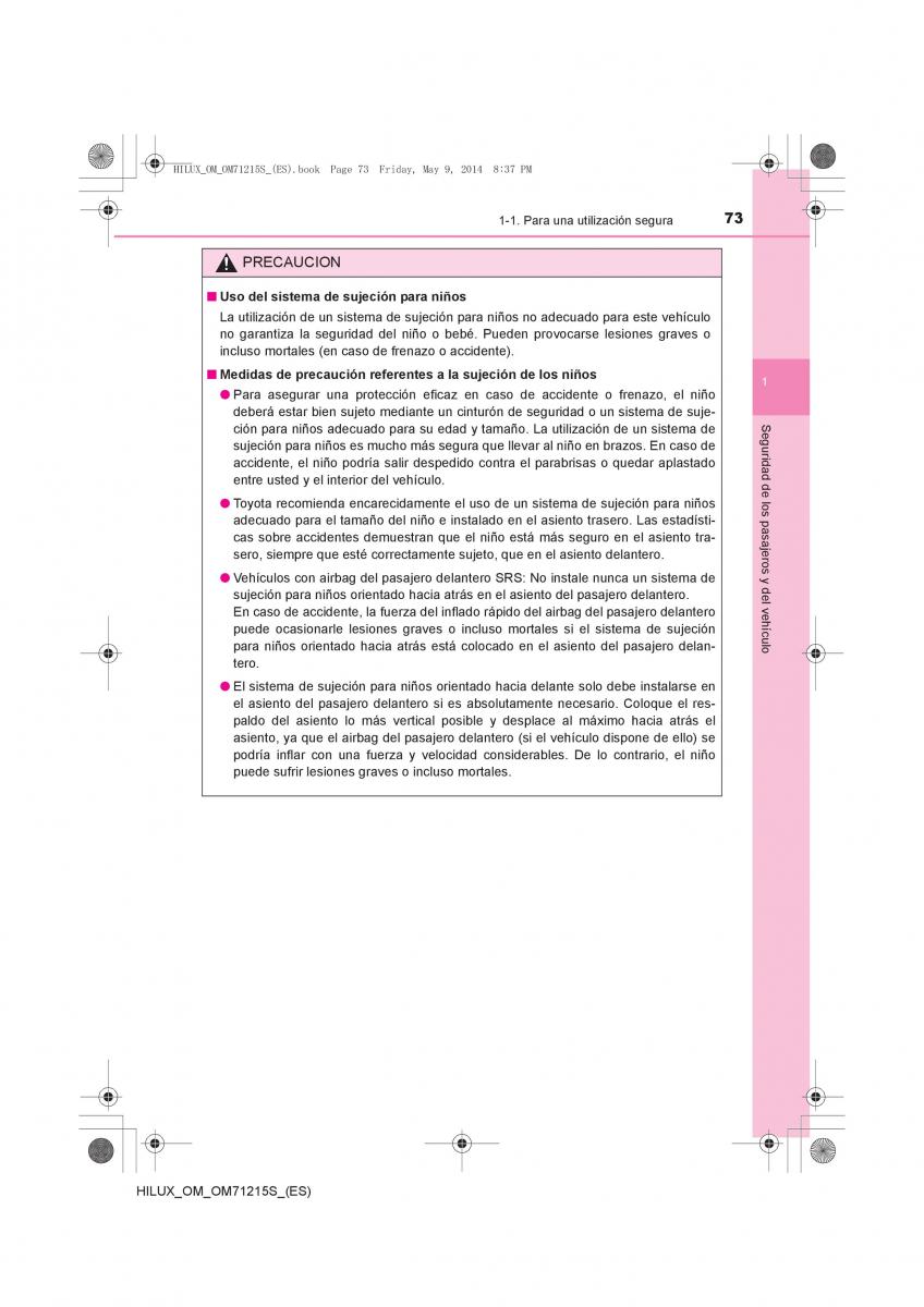 Toyota Hilux VII 7 manual del propietario / page 73