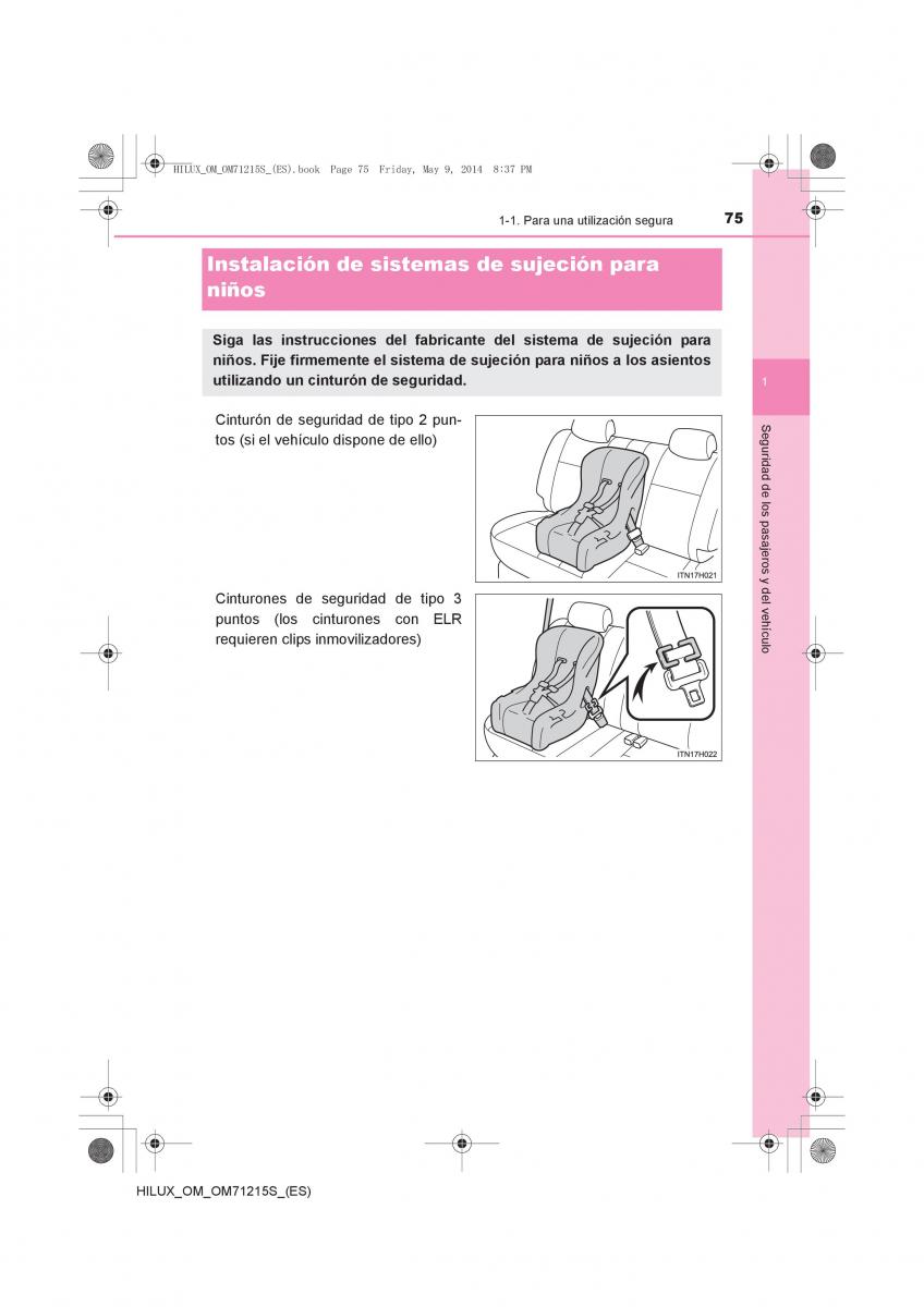 Toyota Hilux VII 7 manual del propietario / page 75