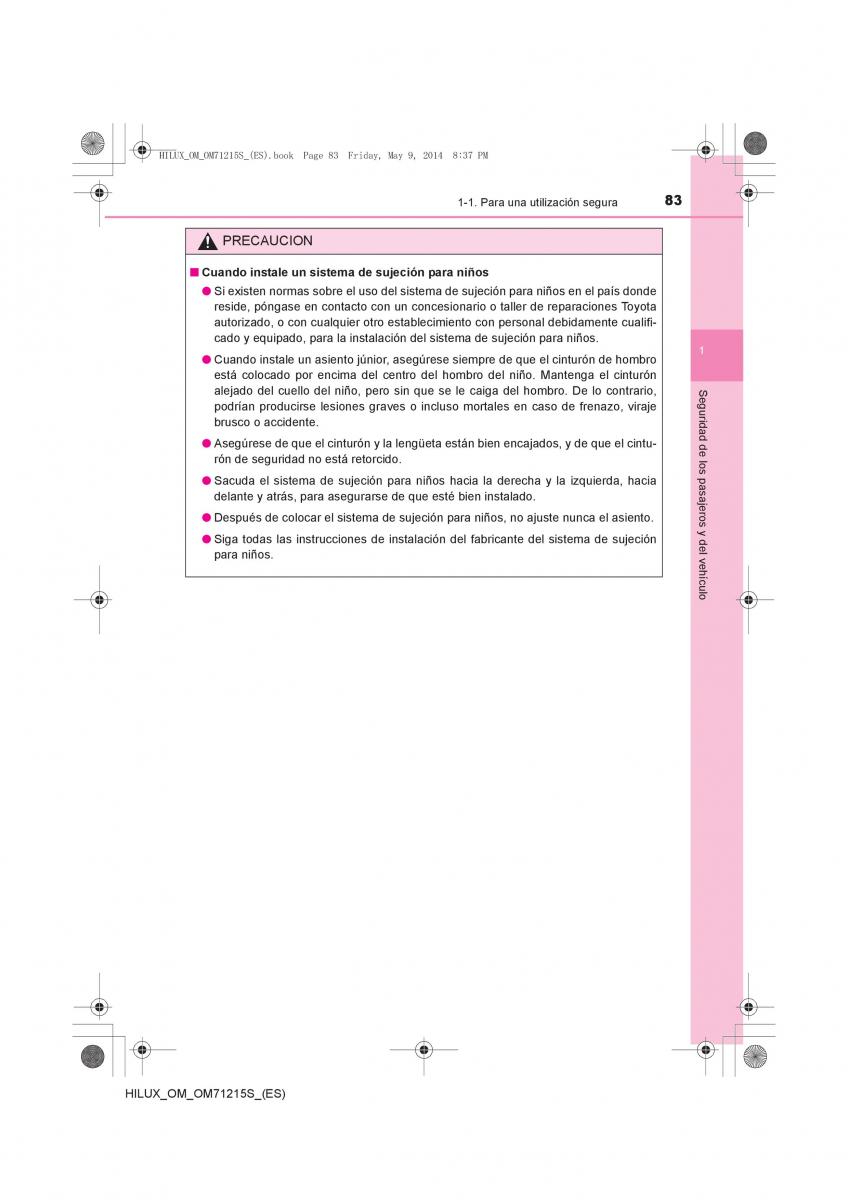 Toyota Hilux VII 7 manual del propietario / page 83