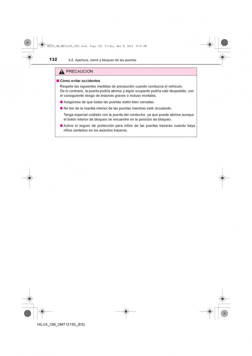 Toyota Hilux VII 7 manual del propietario / page 132
