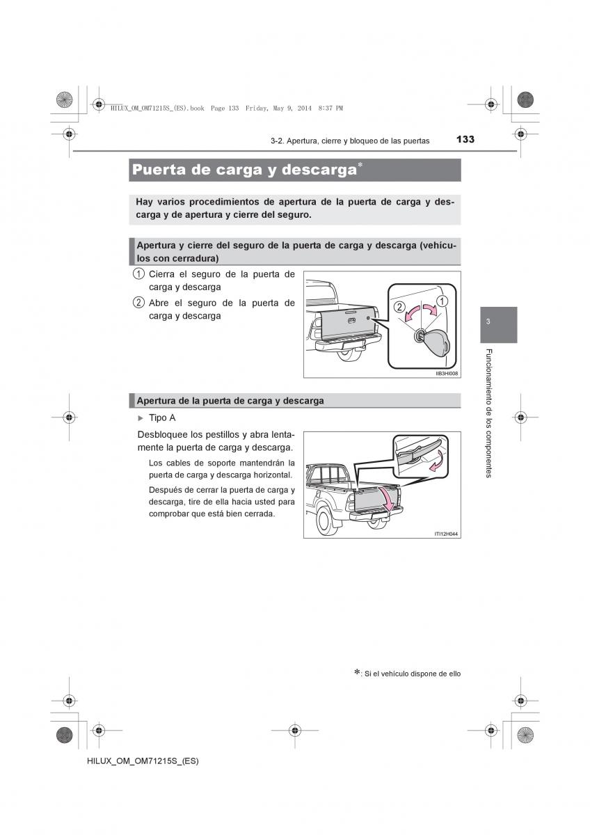 Toyota Hilux VII 7 manual del propietario / page 133