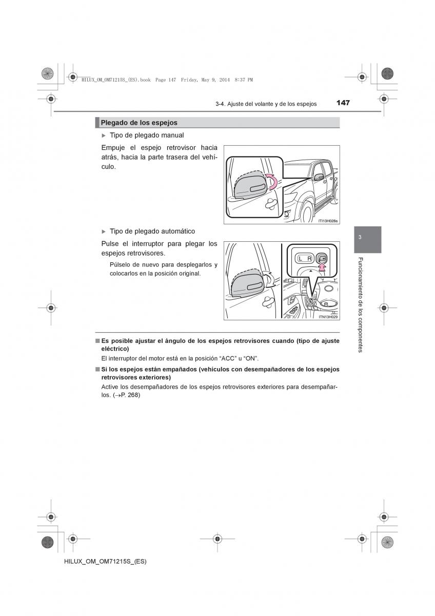 Toyota Hilux VII 7 manual del propietario / page 147