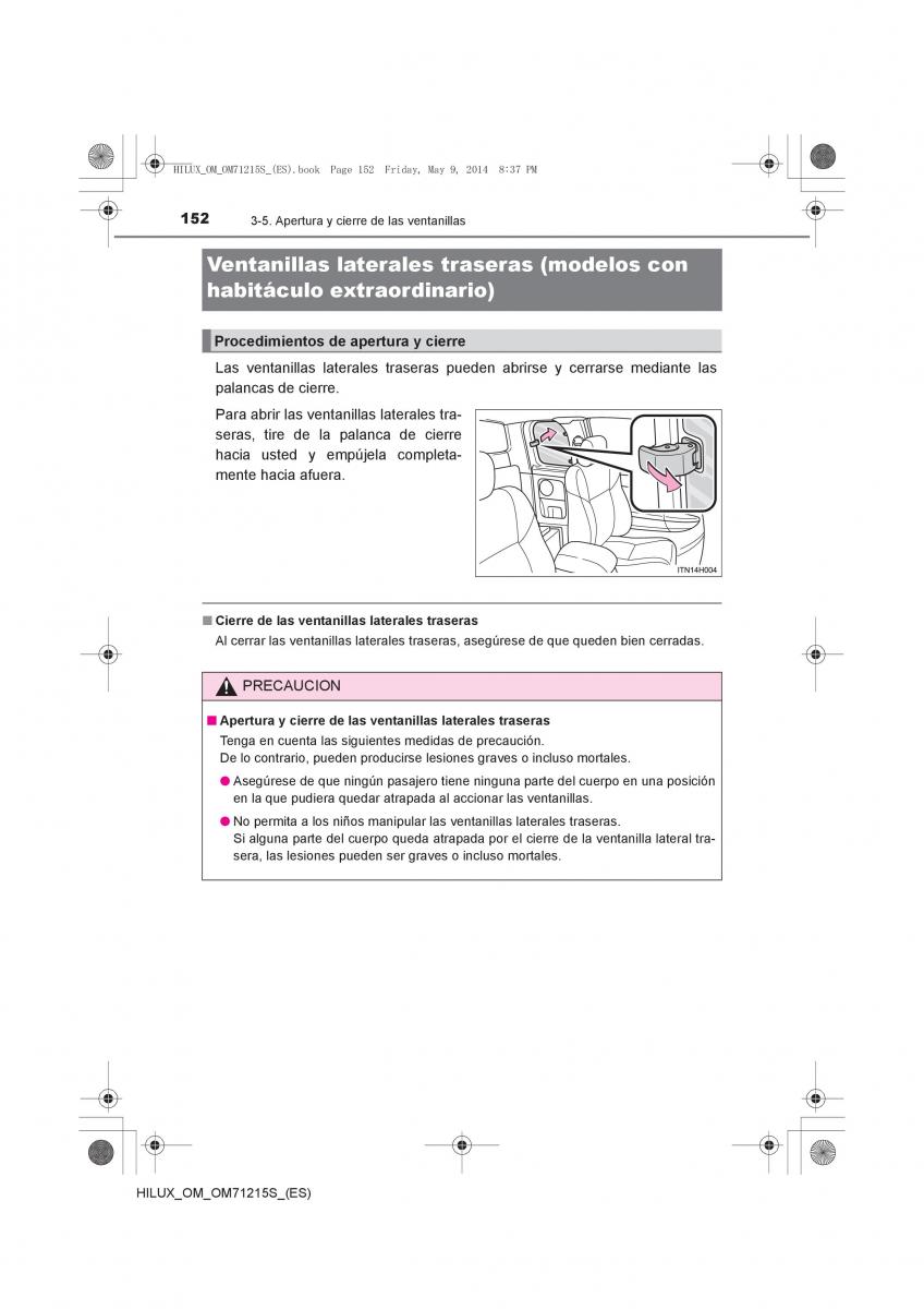 Toyota Hilux VII 7 manual del propietario / page 152