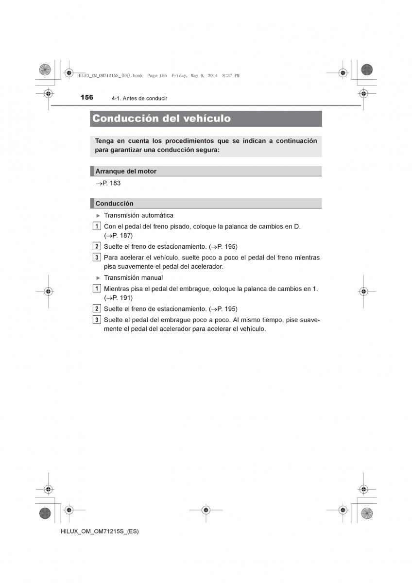 Toyota Hilux VII 7 manual del propietario / page 156