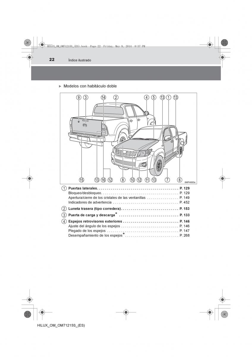 Toyota Hilux VII 7 manual del propietario / page 22