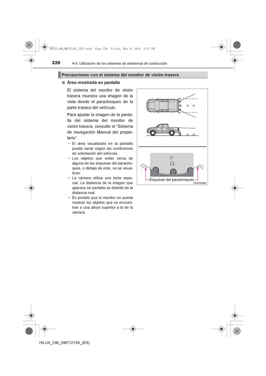 Toyota Hilux VII 7 manual del propietario / page 220