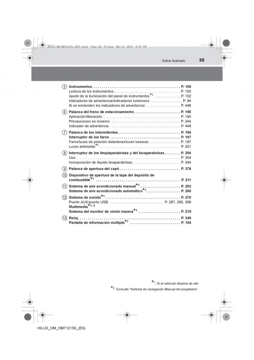 Toyota Hilux VII 7 manual del propietario / page 25