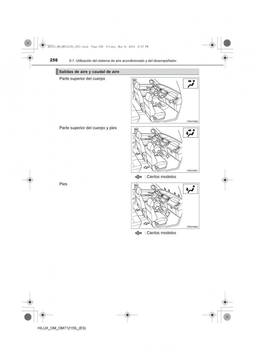 Toyota Hilux VII 7 manual del propietario / page 256