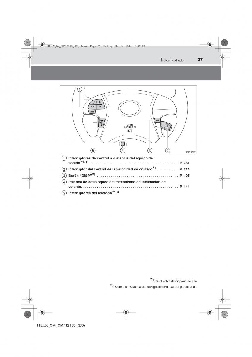 Toyota Hilux VII 7 manual del propietario / page 27