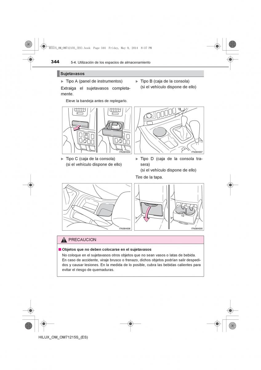 Toyota Hilux VII 7 manual del propietario / page 344