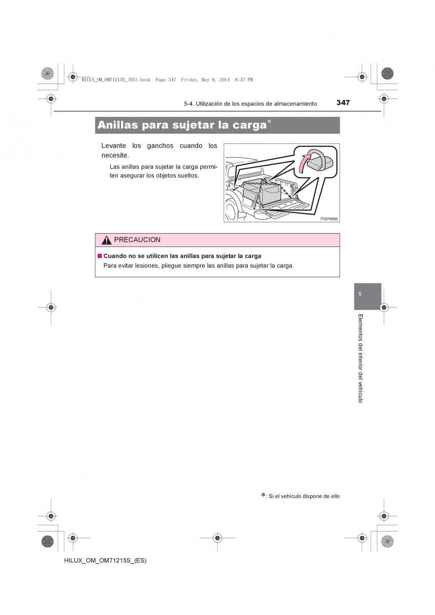 Toyota Hilux VII 7 manual del propietario / page 347