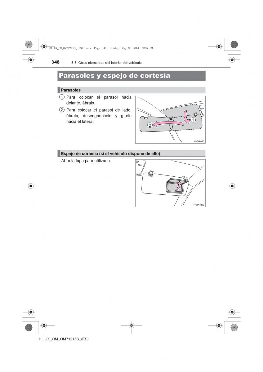 Toyota Hilux VII 7 manual del propietario / page 348