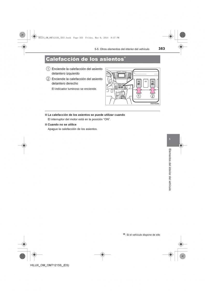 Toyota Hilux VII 7 manual del propietario / page 353