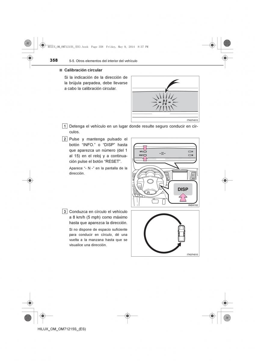 Toyota Hilux VII 7 manual del propietario / page 358