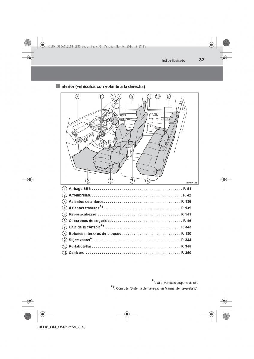 Toyota Hilux VII 7 manual del propietario / page 37