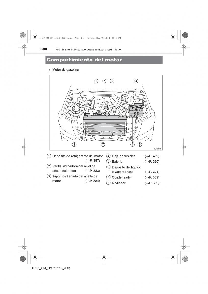 Toyota Hilux VII 7 manual del propietario / page 380