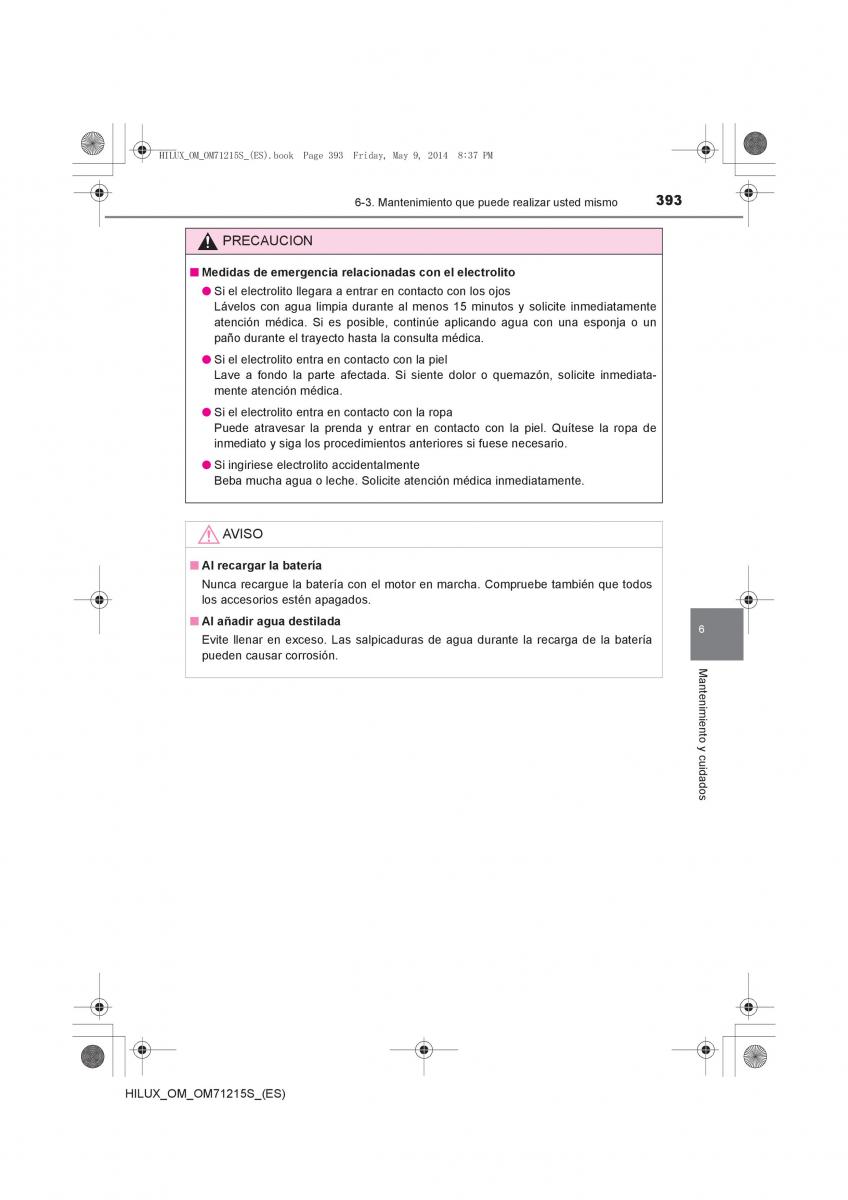 Toyota Hilux VII 7 manual del propietario / page 393