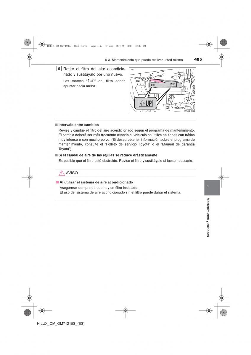 Toyota Hilux VII 7 manual del propietario / page 405