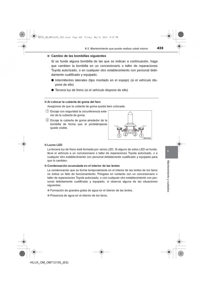 Toyota Hilux VII 7 manual del propietario / page 435