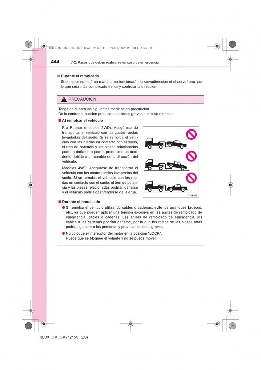 Toyota Hilux VII 7 manual del propietario / page 444