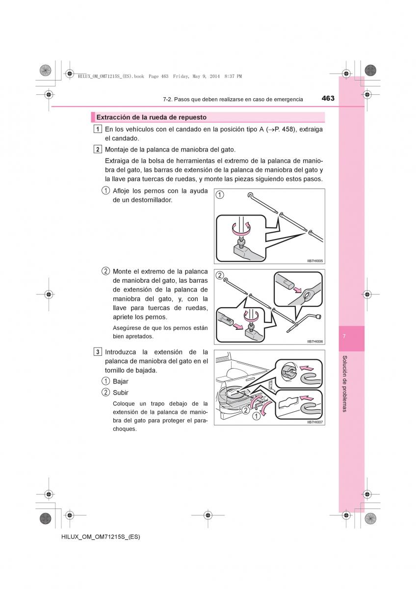 Toyota Hilux VII 7 manual del propietario / page 463