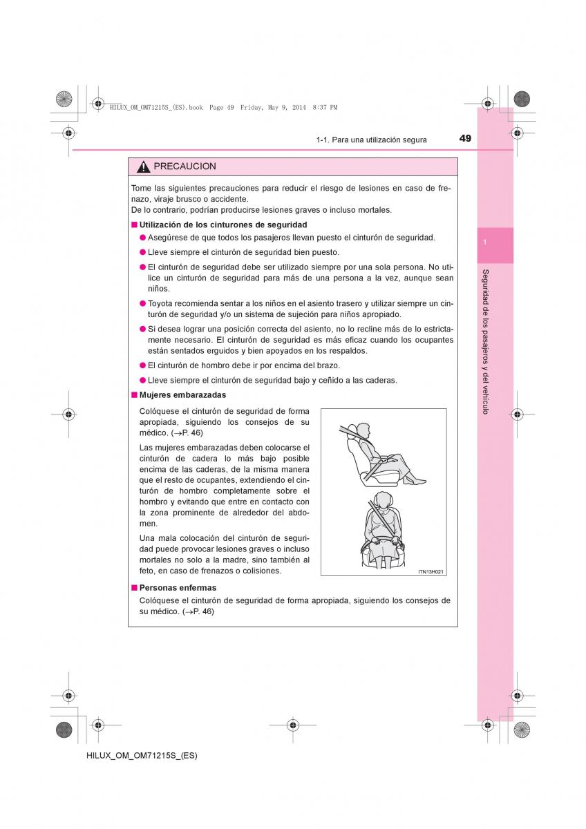 Toyota Hilux VII 7 manual del propietario / page 49