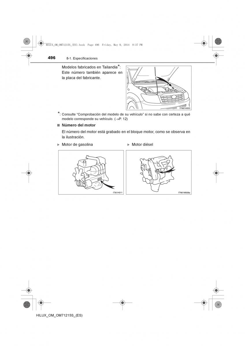 Toyota Hilux VII 7 manual del propietario / page 496